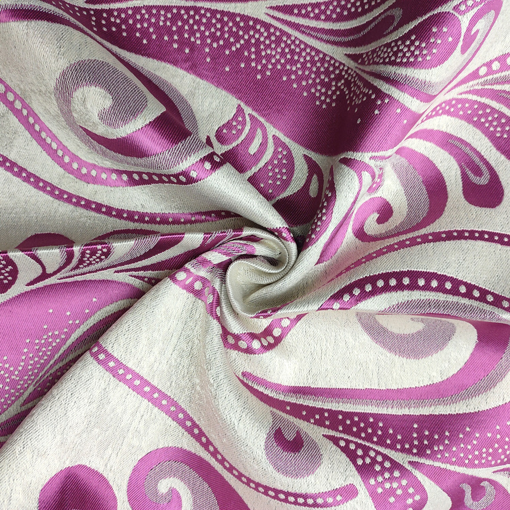 Thiết kế phong cách sang trọng cổ điển Polyester Jacquard Blackout Fabrt 